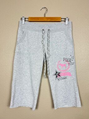 PINK Victoria’s Secret Cropped Sweat Pants Bermuda Length Y2K
